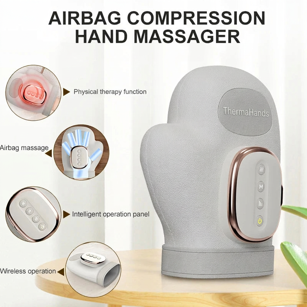 ThermaHands™ Håndmassager med varme og kompression