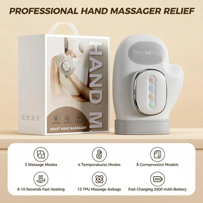 ThermaHands™ Håndmassager med varme og kompression